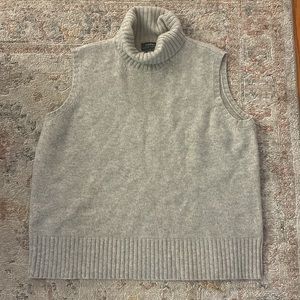 Lauren Ralph Lauren 100% Cashmere Turtleneck Sleeveless Knit Sweater Top 3X